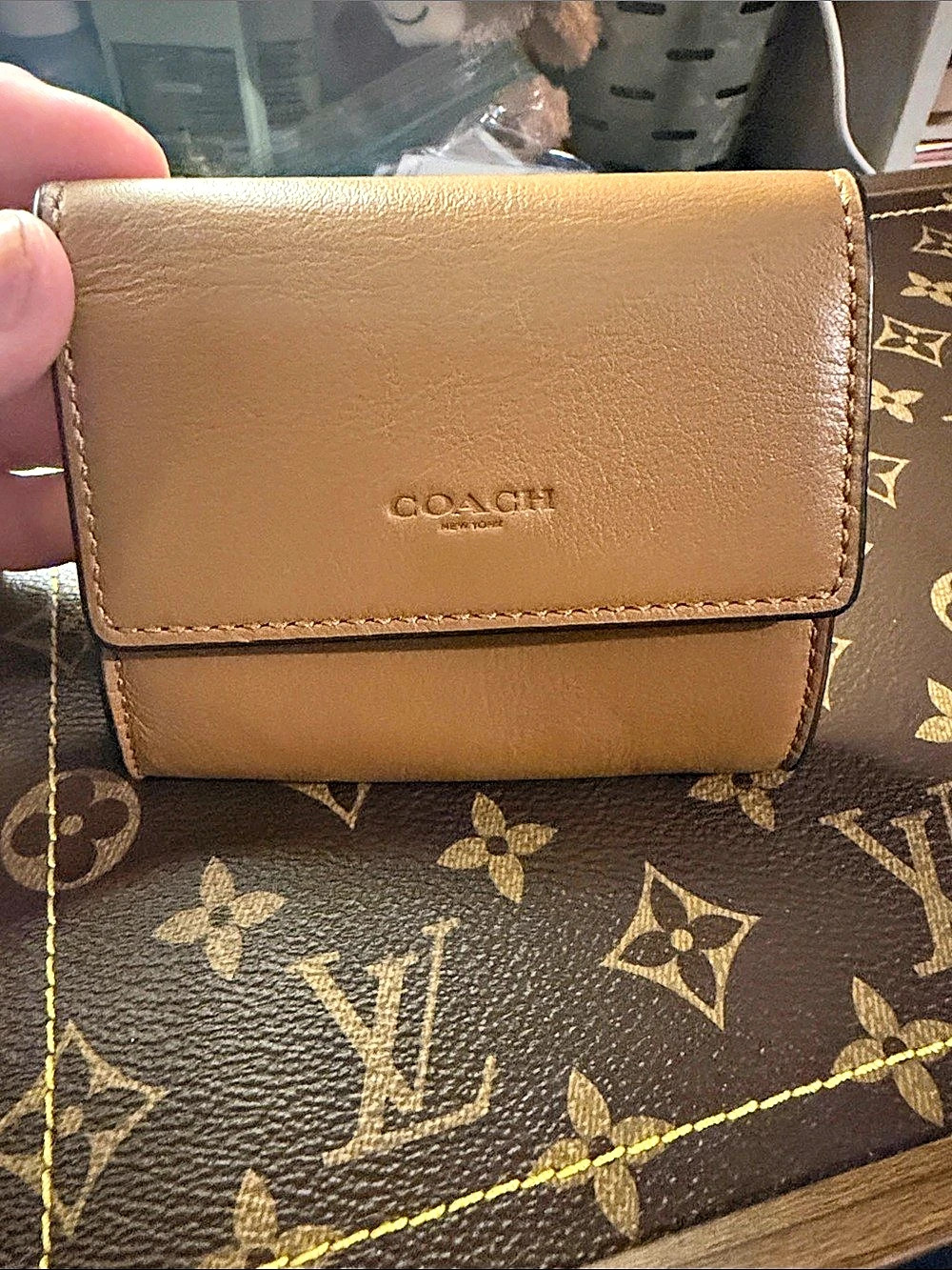 Coach Snap Wallet Brown